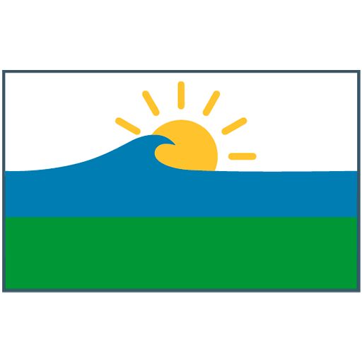 Bandera oficial de la Institución Educativa Playas del Viento
